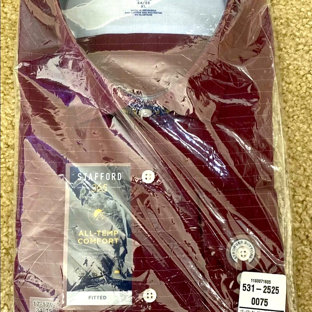 STAFFORD 365 COMFORT FLEX COLLAR DRESS SHIRT